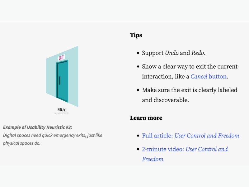 10 Usability Heuristics for User Interface Design