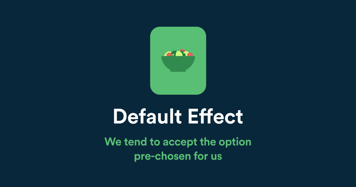 The Strong Pull of What’s Already There: Why Defaults Matter