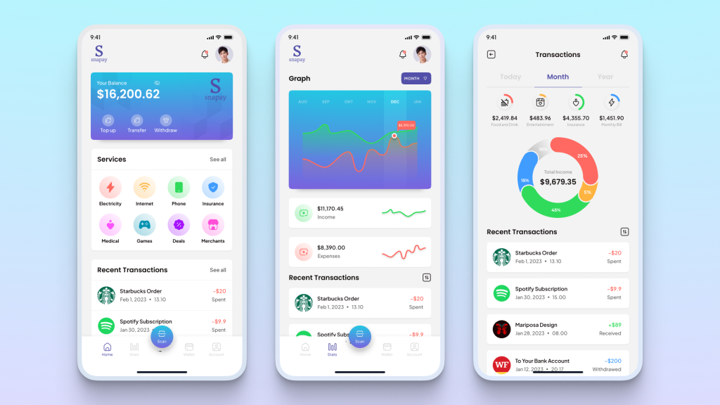 e-Wallet UI/UX Design