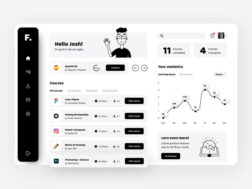 eLearning UI/UX Design
